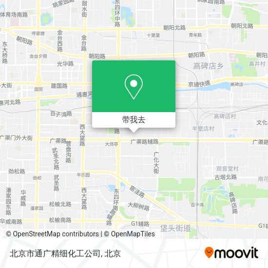 北京市通广精细化工公司地图