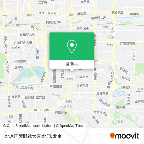北京国际眼镜大厦-北门地图