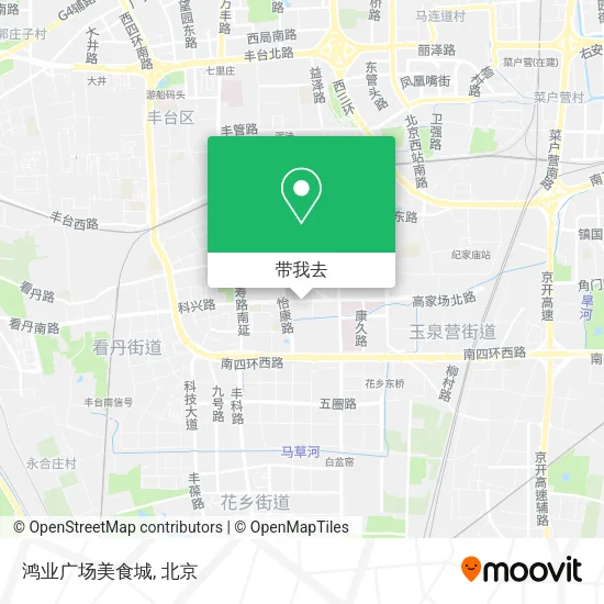 鸿业广场美食城地图
