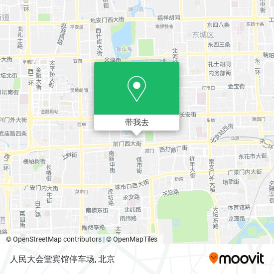 人民大会堂宾馆停车场地图