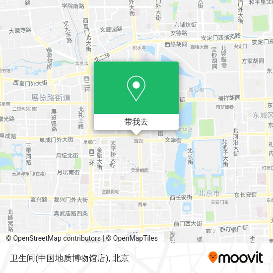 卫生间(中国地质博物馆店)地图