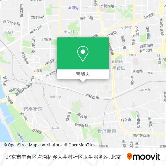 北京市丰台区卢沟桥乡大井村社区卫生服务站地图