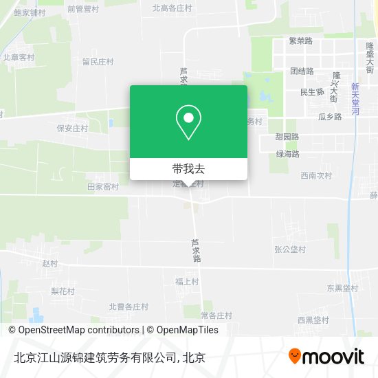 北京江山源锦建筑劳务有限公司地图