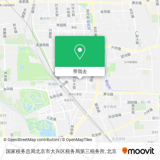 国家税务总局北京市大兴区税务局第三税务所地图