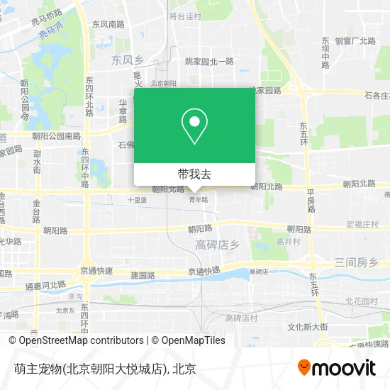 萌主宠物(北京朝阳大悦城店)地图
