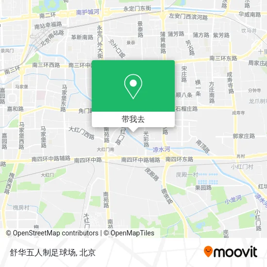 舒华五人制足球场地图