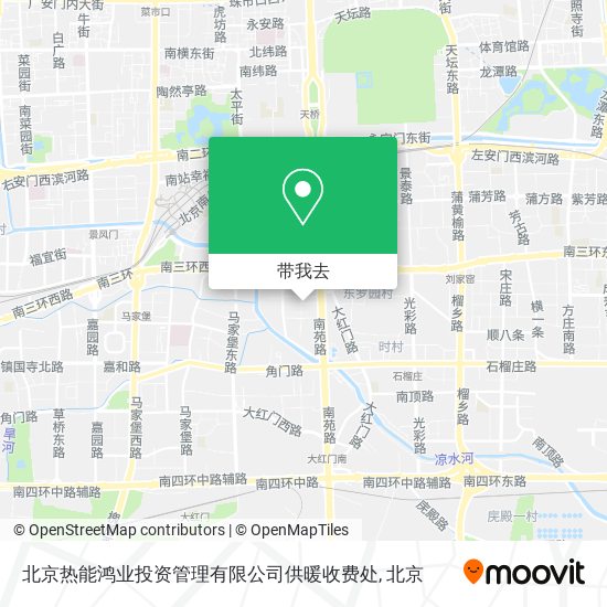 北京热能鸿业投资管理有限公司供暖收费处地图