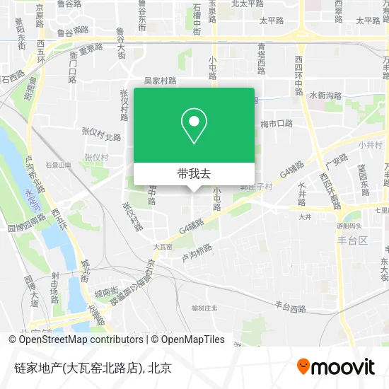 链家地产(大瓦窑北路店)地图