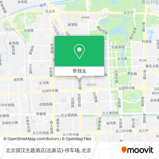 北京国汉主题酒店(志新店)-停车场地图