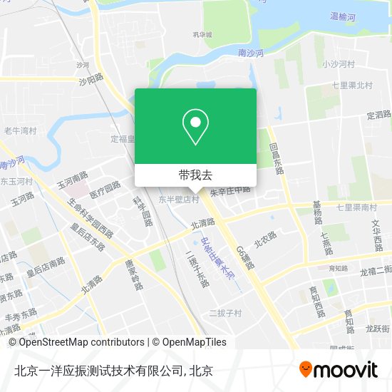 北京一洋应振测试技术有限公司地图