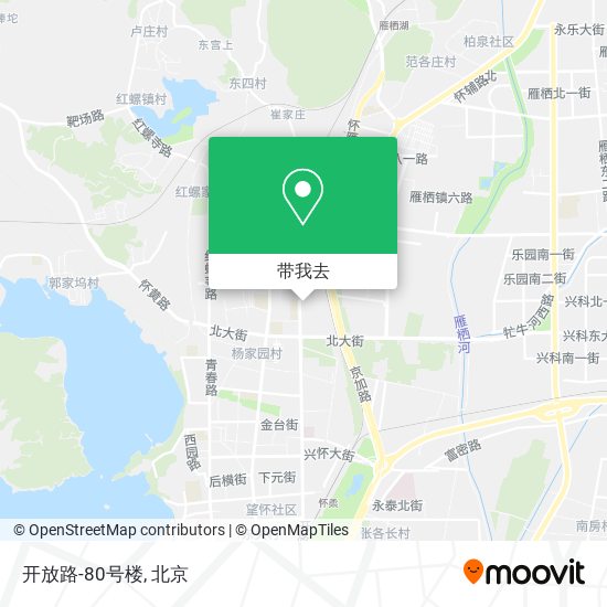 开放路-80号楼地图