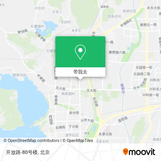 开放路-80号楼地图