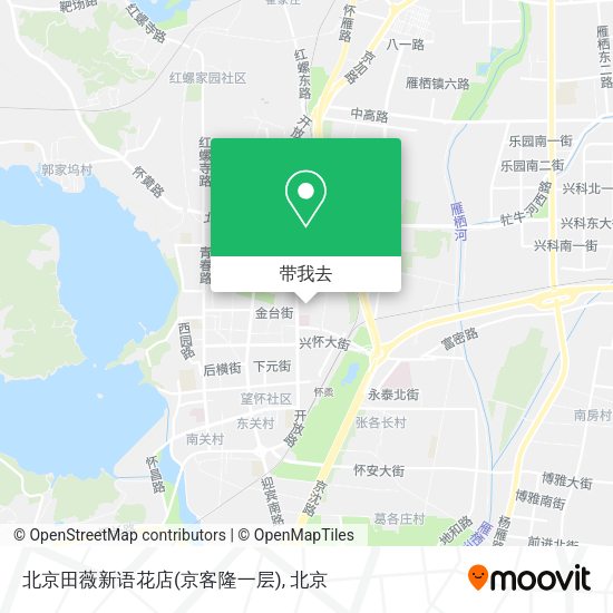 北京田薇新语花店(京客隆一层)地图