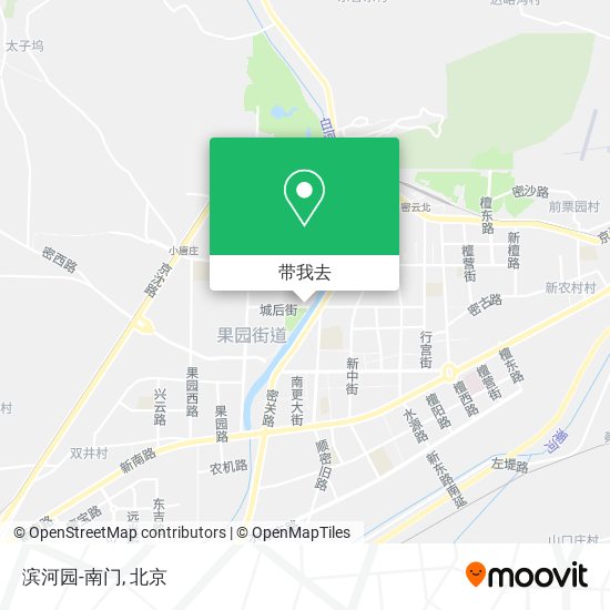 滨河园-南门地图