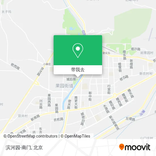 滨河园-南门地图