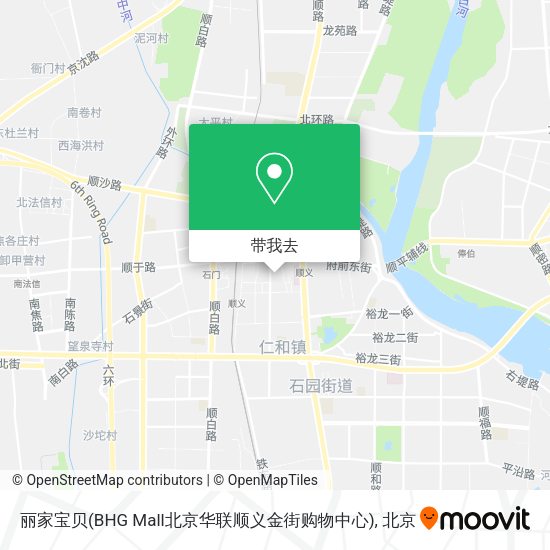 丽家宝贝(BHG Mall北京华联顺义金街购物中心)地图