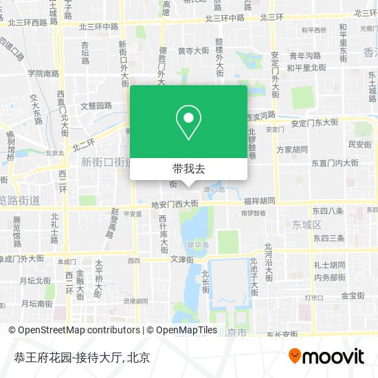 恭王府花园-接待大厅地图