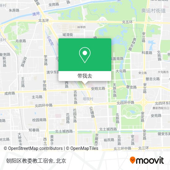 朝阳区教委教工宿舍地图