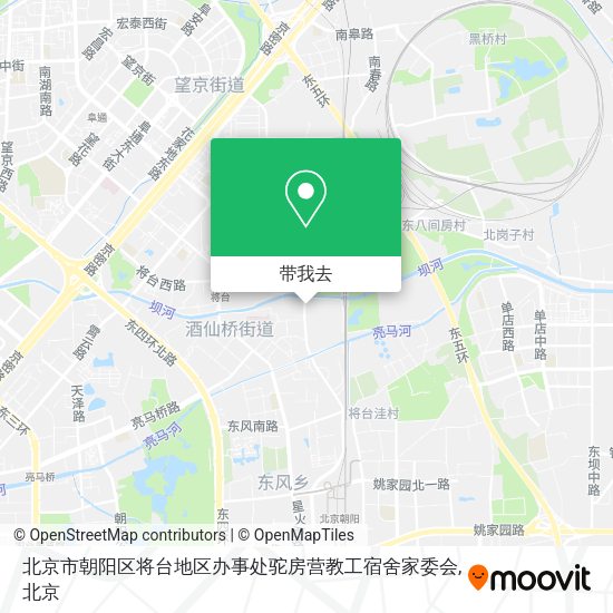 北京市朝阳区将台地区办事处驼房营教工宿舍家委会地图