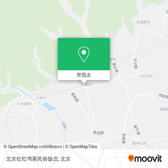 北京红红书英民俗饭庄地图