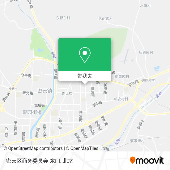 密云区商务委员会-东门地图