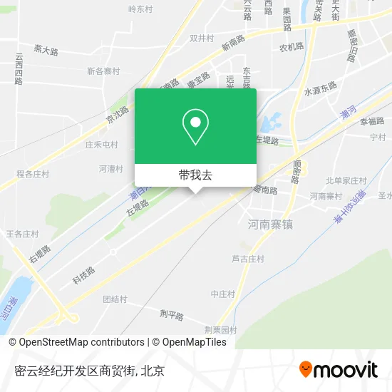 密云经纪开发区商贸街地图