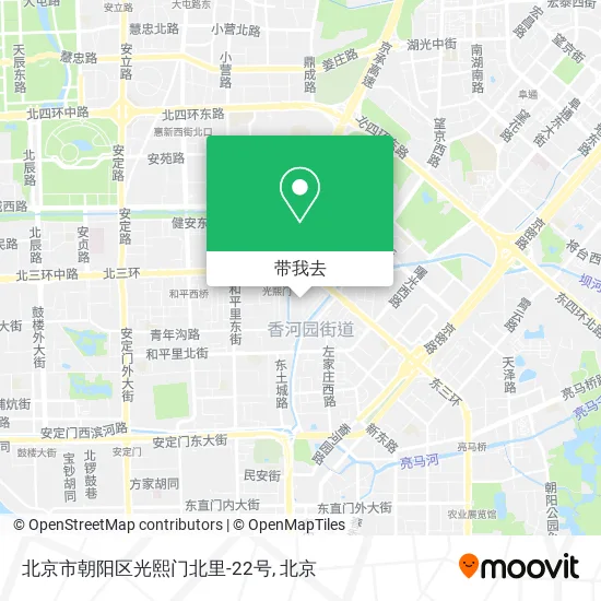 北京市朝阳区光熙门北里-22号地图