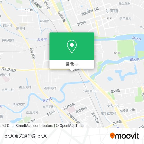 北京京艺通印刷地图