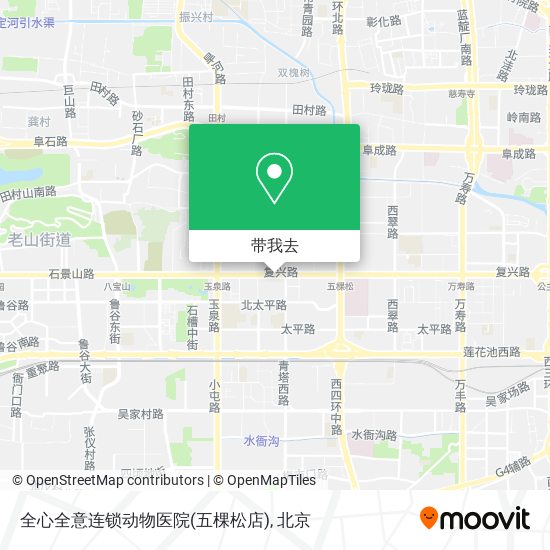 全心全意连锁动物医院(五棵松店)地图