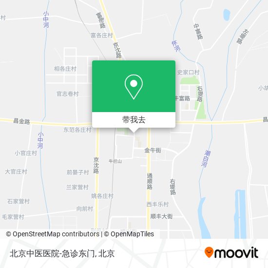 北京中医医院-急诊东门地图