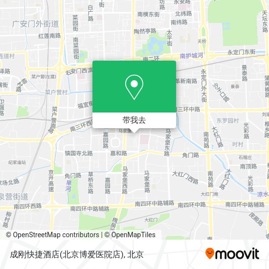 成刚快捷酒店(北京博爱医院店)地图