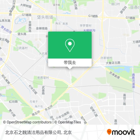北京石之靓清洁用品有限公司地图