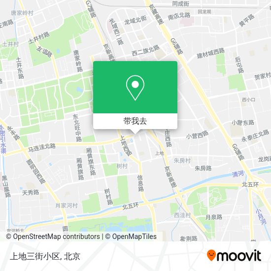 上地三街小区地图
