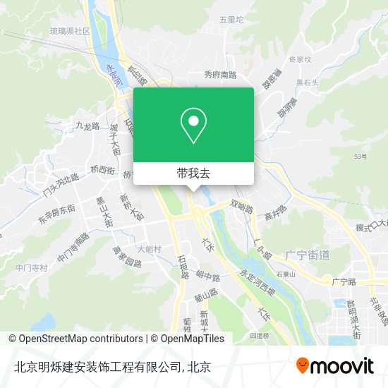 北京明烁建安装饰工程有限公司地图
