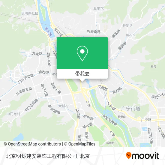 北京明烁建安装饰工程有限公司地图