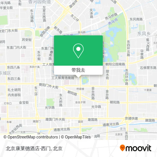 北京康莱德酒店-西门地图