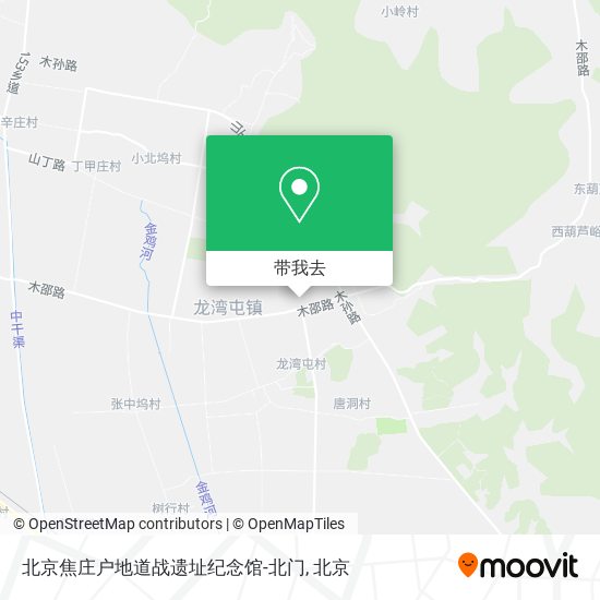 北京焦庄户地道战遗址纪念馆-北门地图