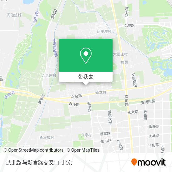 武北路与新宫路交叉口地图