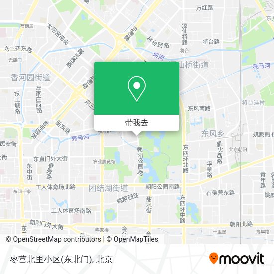 枣营北里小区(东北门)地图