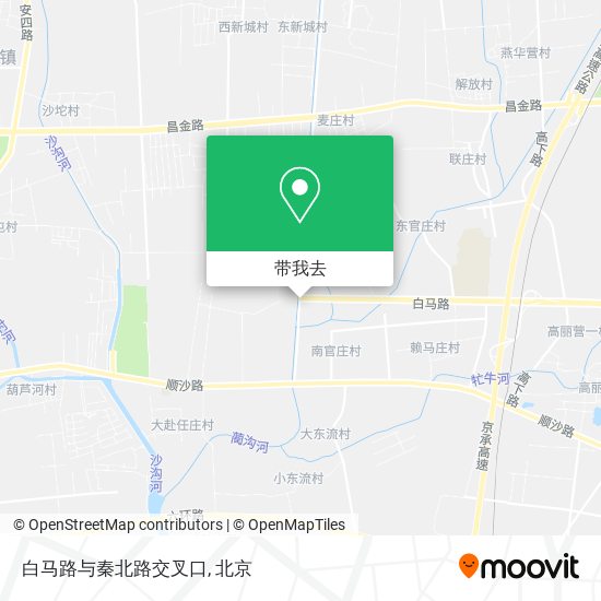 白马路与秦北路交叉口地图