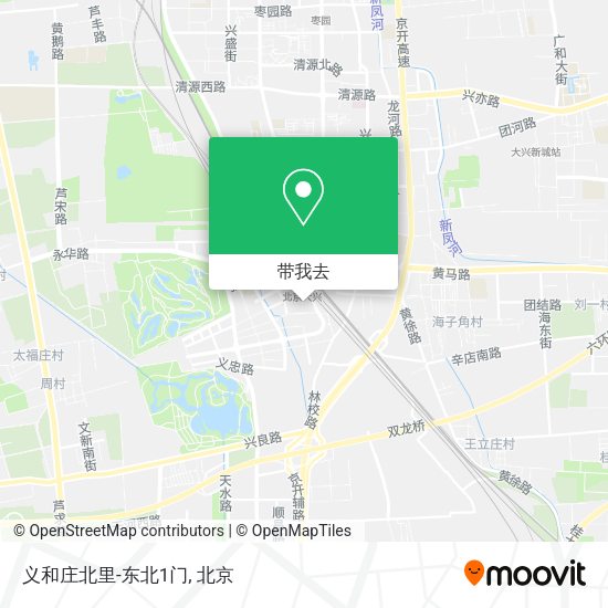 义和庄北里-东北1门地图