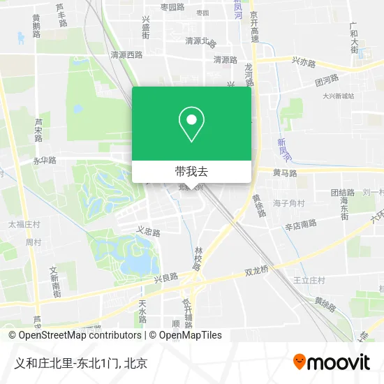 义和庄北里-东北1门地图