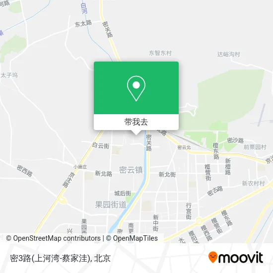 密3路(上河湾-蔡家洼)地图