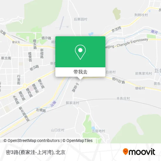 密3路(蔡家洼-上河湾)地图