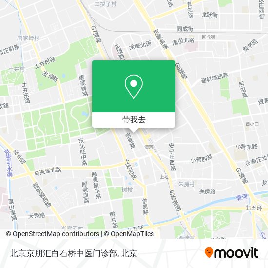北京京朋汇白石桥中医门诊部地图