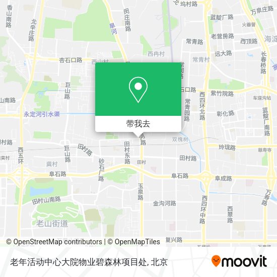 老年活动中心大院物业碧森林项目处地图