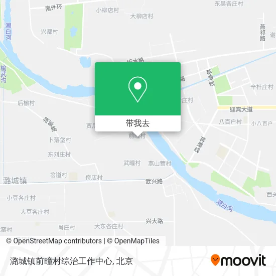 潞城镇前疃村综治工作中心地图