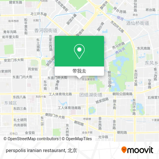 perspolis iranian restaurant地图