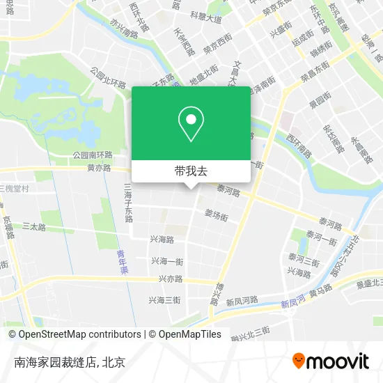 南海家园裁缝店地图