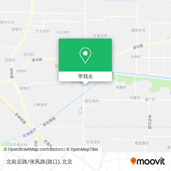 北前后路/张凤路(路口)地图